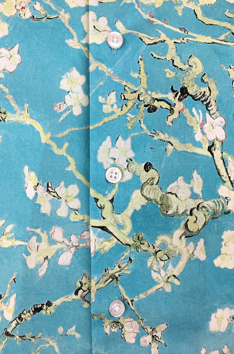 Almond Blossom Van Gogh Men's Short Sleeve Shirt