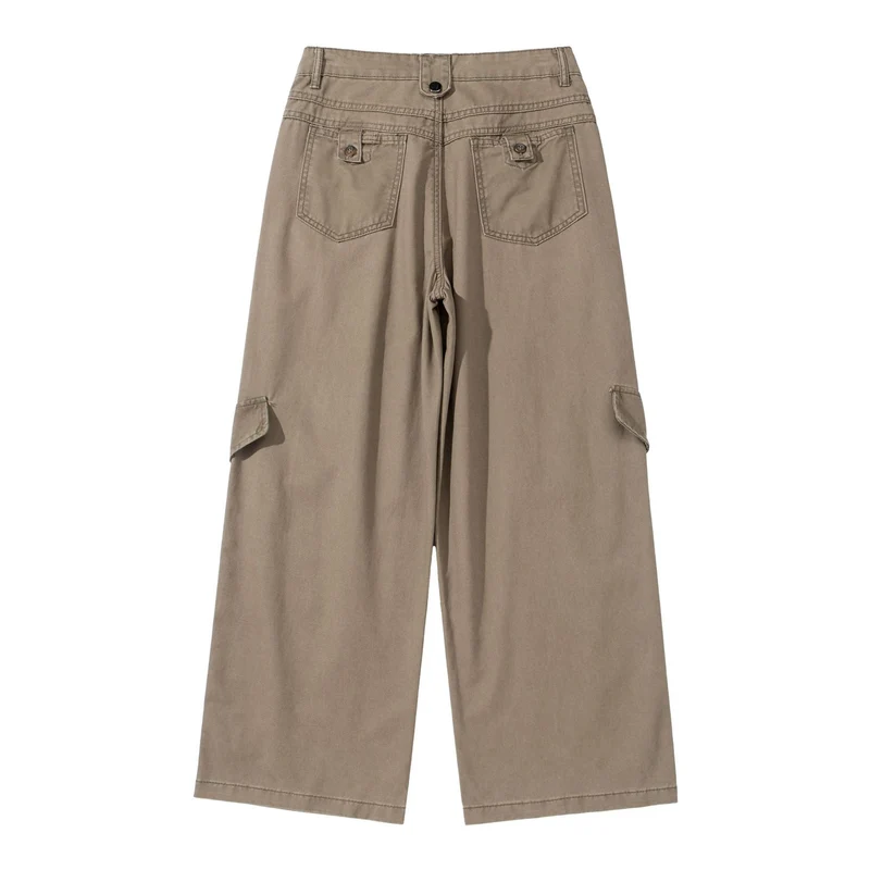 Damen Cargo‑Culotte mit hoher Taille, weitem Bein und Klappentaschen Nord Taschen