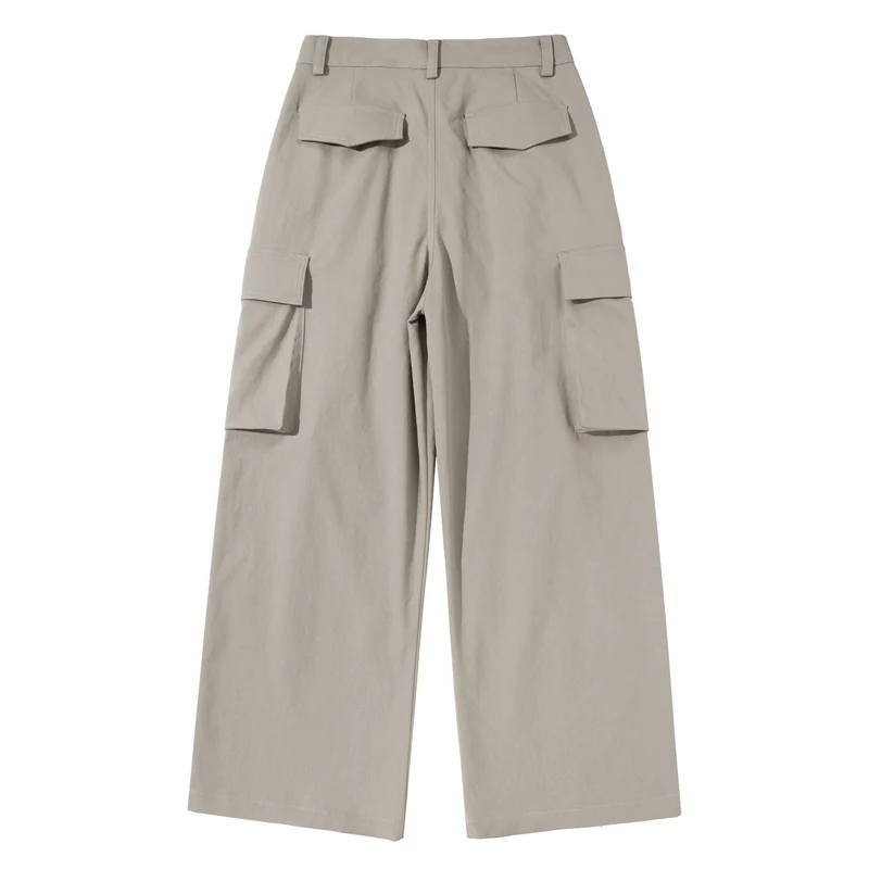 Damen Cropped-Cargo-Culotte mit hoher Leibhöhe und aufgesetzten Klappentaschen Nord Taschen