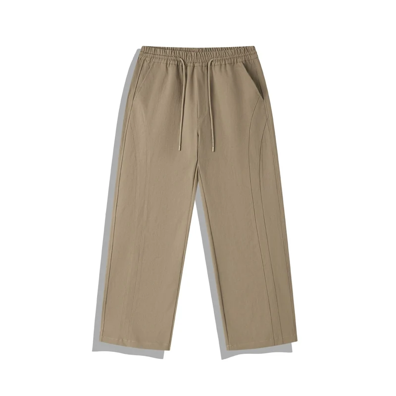 Damen Cropped-Hose im Relaxed-Fit mit Elastikbund, Tunnelzug und Ziersteppungen Nord Taschen