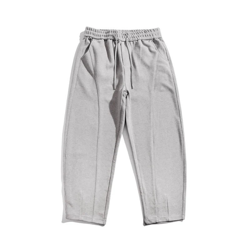 Damen Cropped-Joggerhose mit Ziernähten, hohem Elastikbund und Eingrifftaschen Nord Taschen