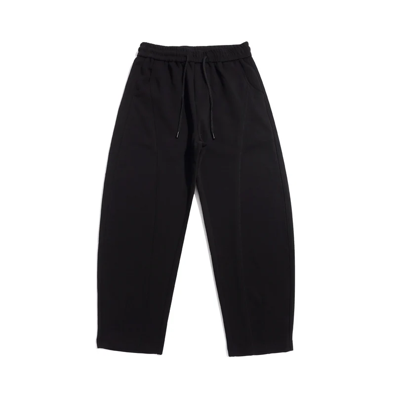 Damen Cropped-Joggerhose mit Ziernähten, hohem Elastikbund und Eingrifftaschen Nord Taschen