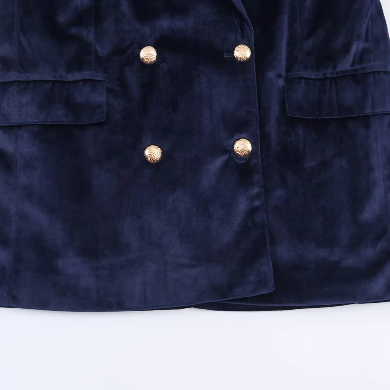 Damen Weite Samt-Hose mit hoher Taille und weitem Bein Nord Taschen