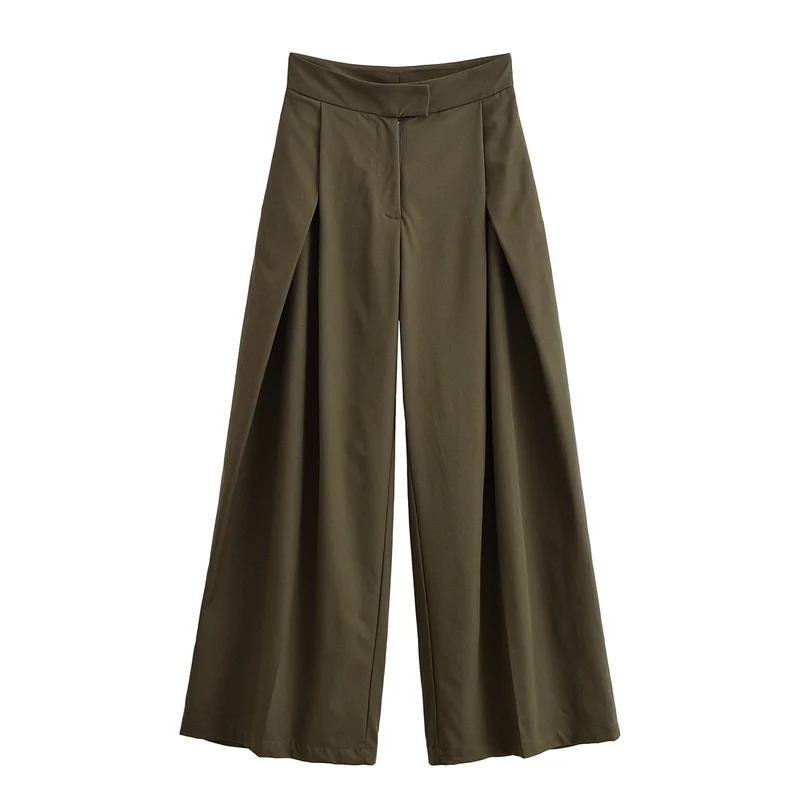 Damen Taillierter Kurztrench mit Bindegürtel und Oversize-Ärmeln Nord Taschen