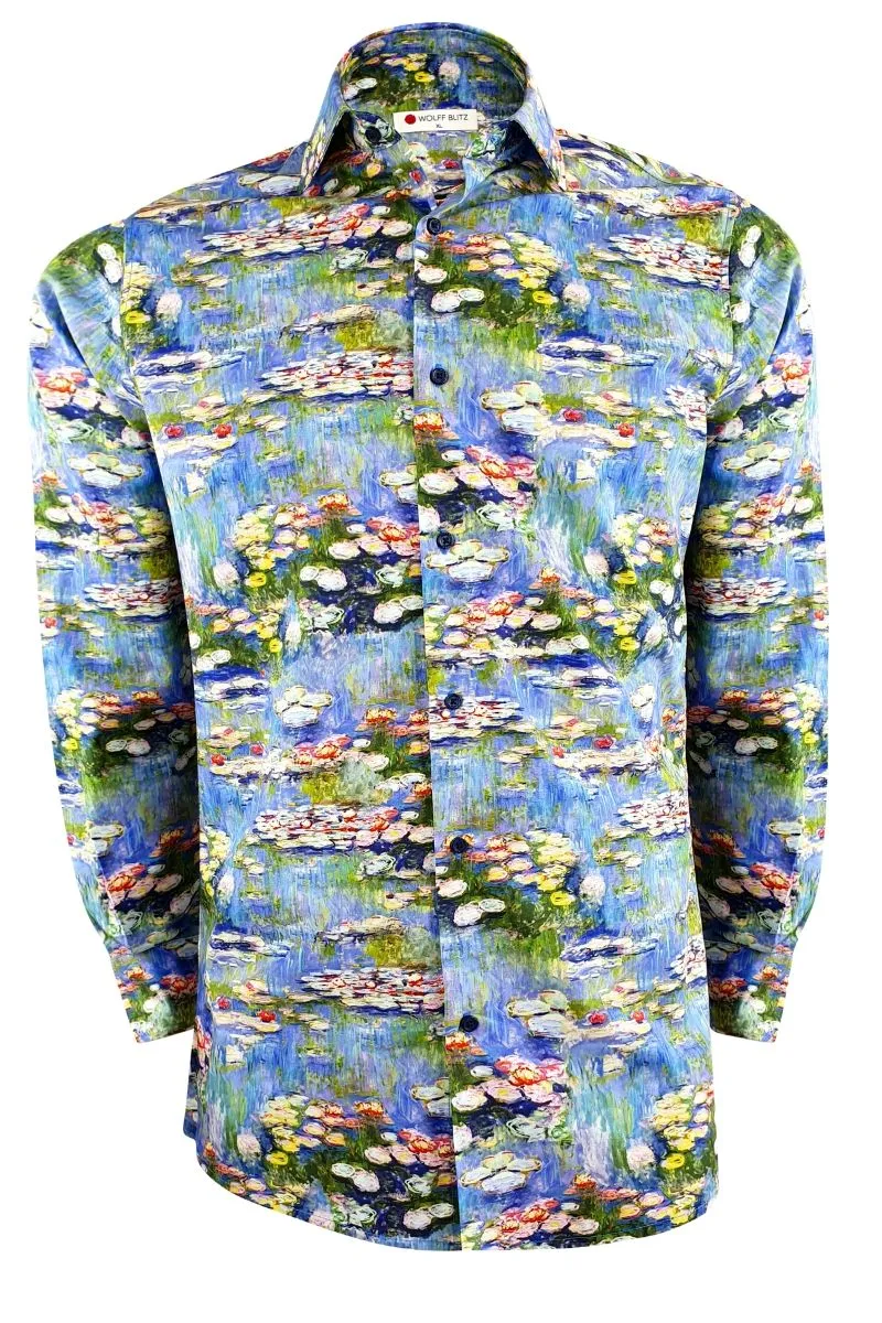 Monet Lilly Printed Long Sleeve Shirt for Men