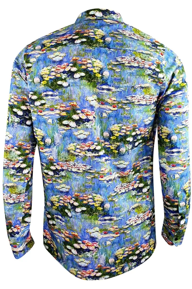 Monet Lilly Printed Long Sleeve Shirt for Men