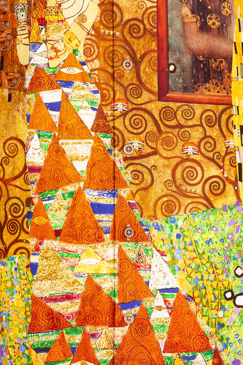 Gustav Klimt Printed Long Sleeve Shirt for Men