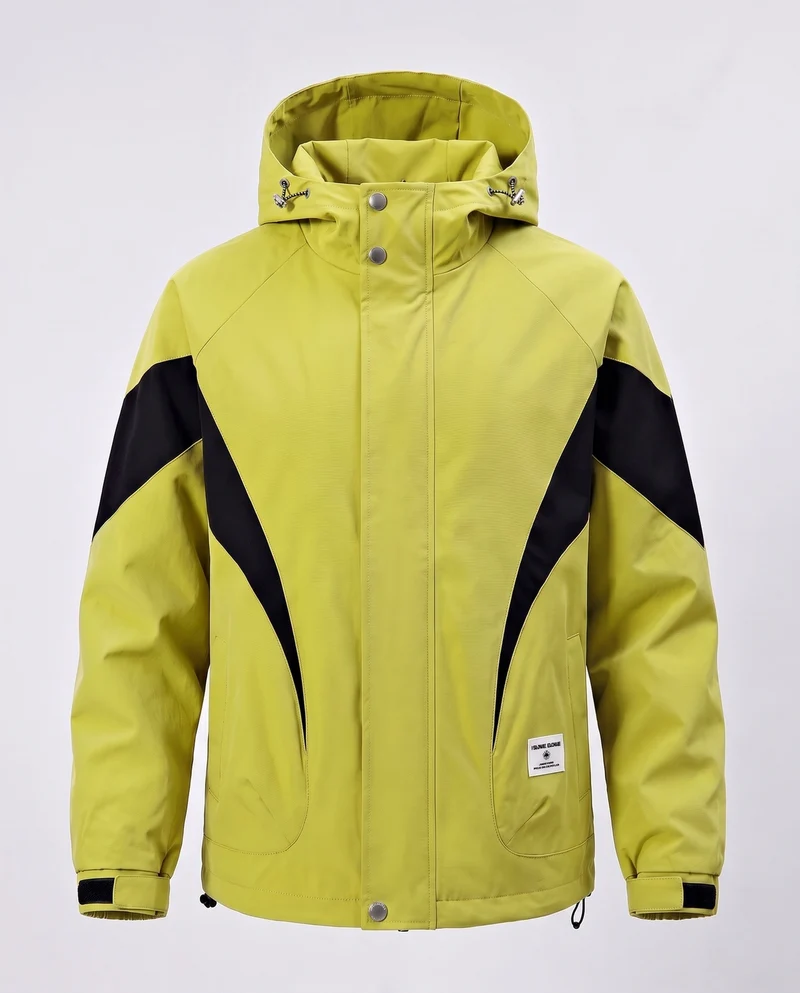 Herren vielseitige Übergangsjacke mit verstellbarem Kapuzendesign Nord Taschen