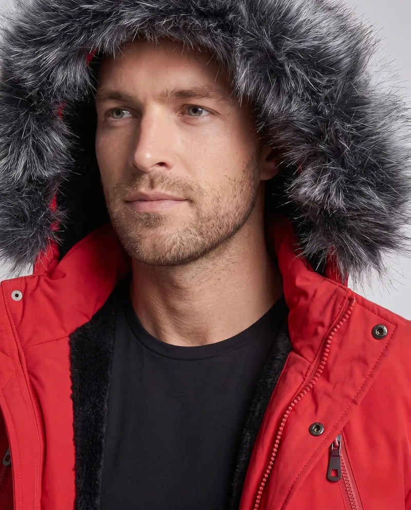 Herren Warm gefütterter Winterparka mit abnehmbarer Kapuze Nord Taschen
