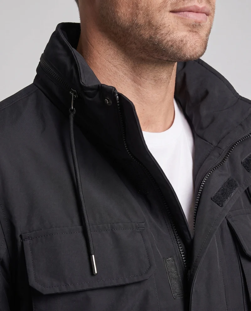 Herren Warme Winterjacke mit Fleece-Innenfutter Nord Taschen
