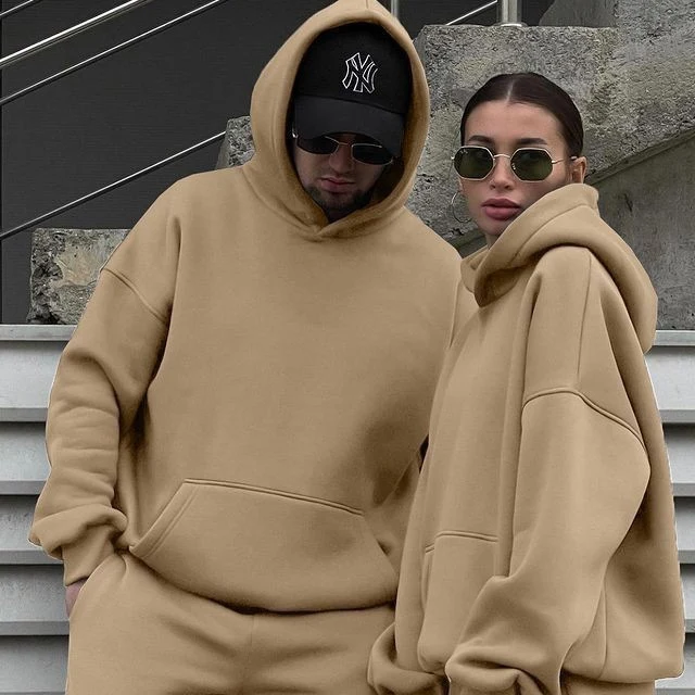 Unisex nan Oversize-Kapuzenpullover und Relax-Jogginghose Set aus hochwertiger Baumwollmischung Arvani