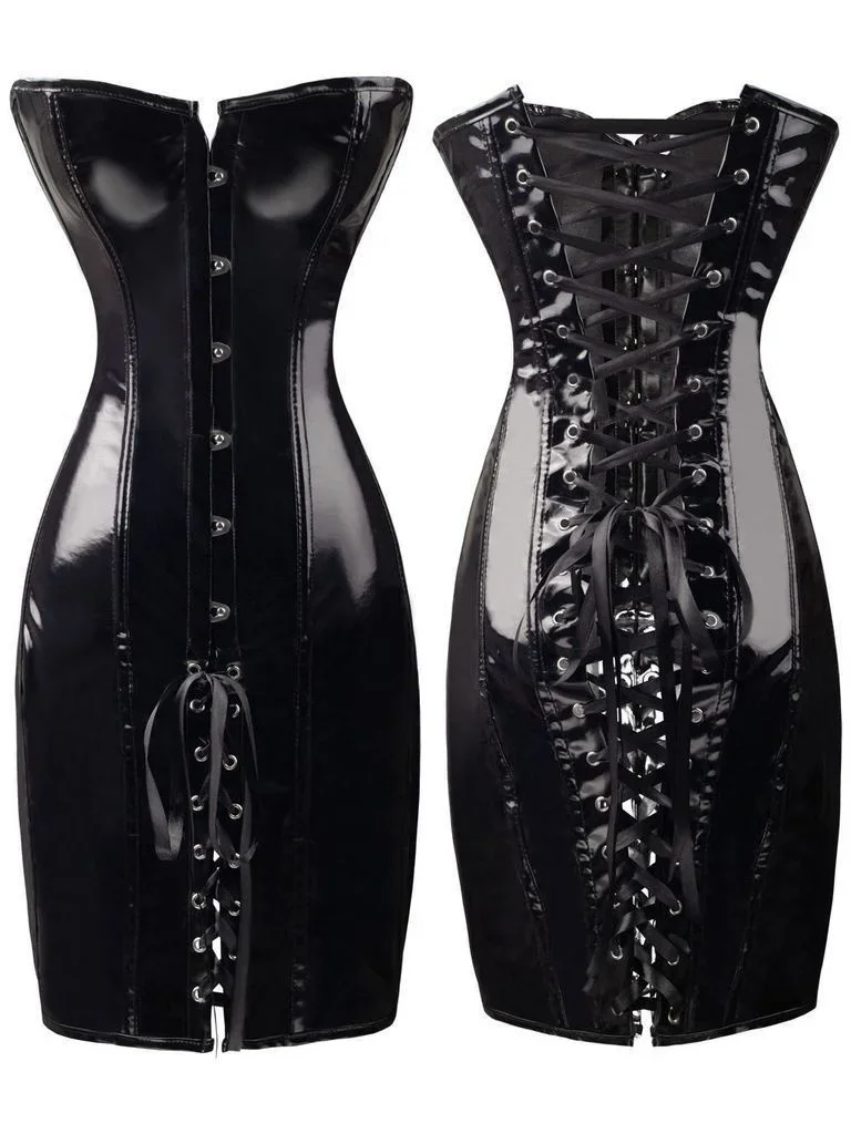 LatexgArvaniundes Kleid Ohne Träger