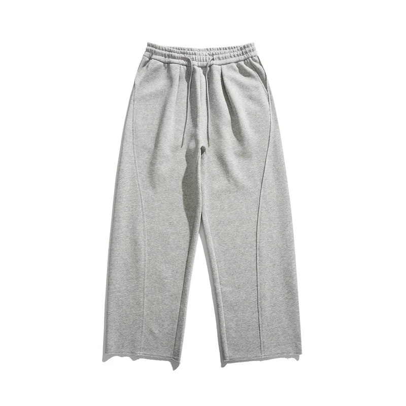 Damen Cropped-Sweatpant mit rohem Saum, elastischem Bund und seitlichen Eingrifftaschen Nord Taschen