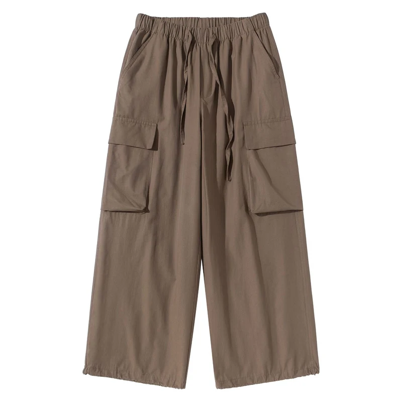 Damen Culotte-Cargo Bermudas im Utility-Look mit elastischem Tunnelzugbund und großen Pattentaschen Nord Taschen