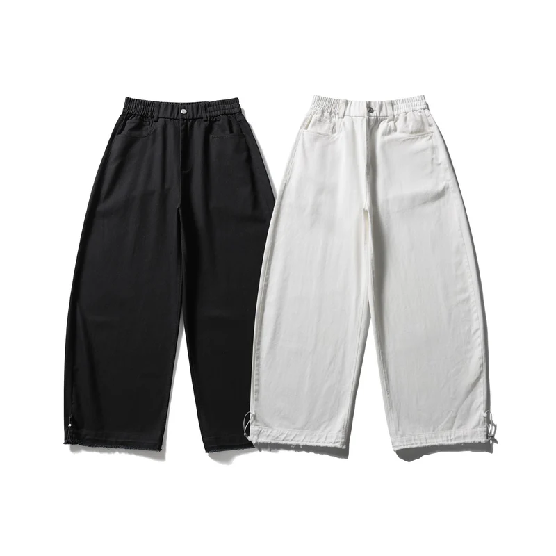 Damen Culotte-Hose im weiten Schnitt mit elastischem Bund und Kordelzug Nord Taschen