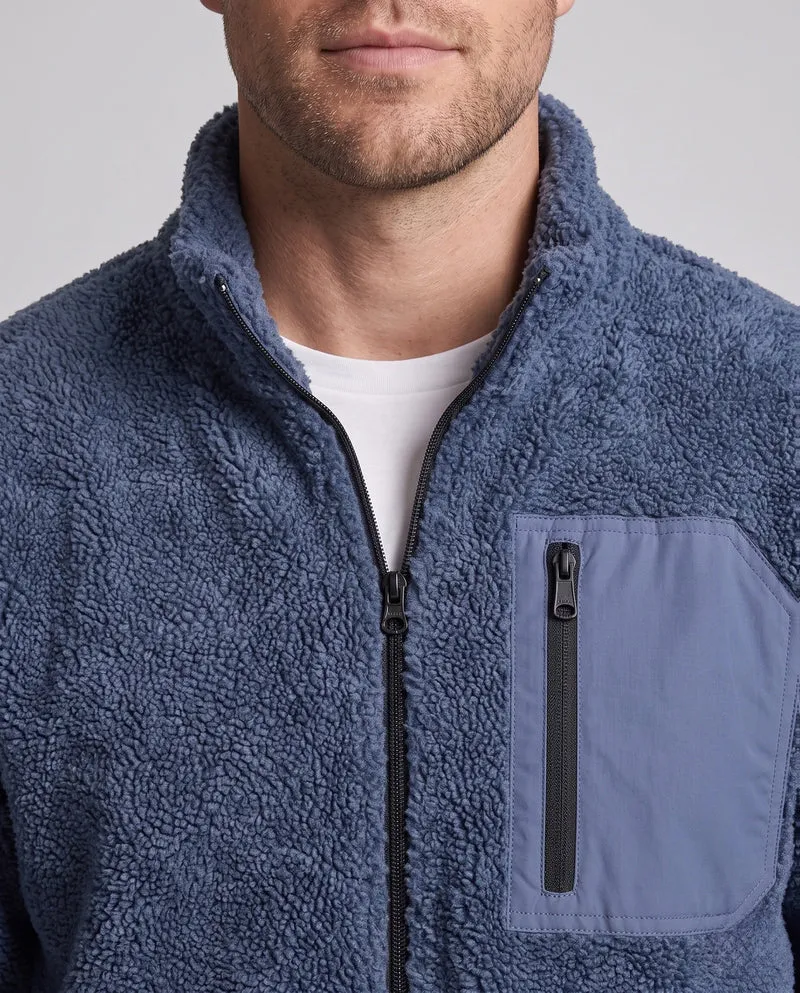 Herren Wärmeisolierte Fleecejacke Nord Taschen