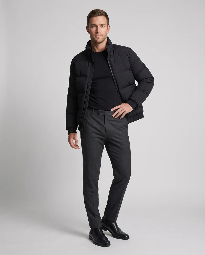 Herren Wärmeisolierte Outdoorjacke Nord Taschen