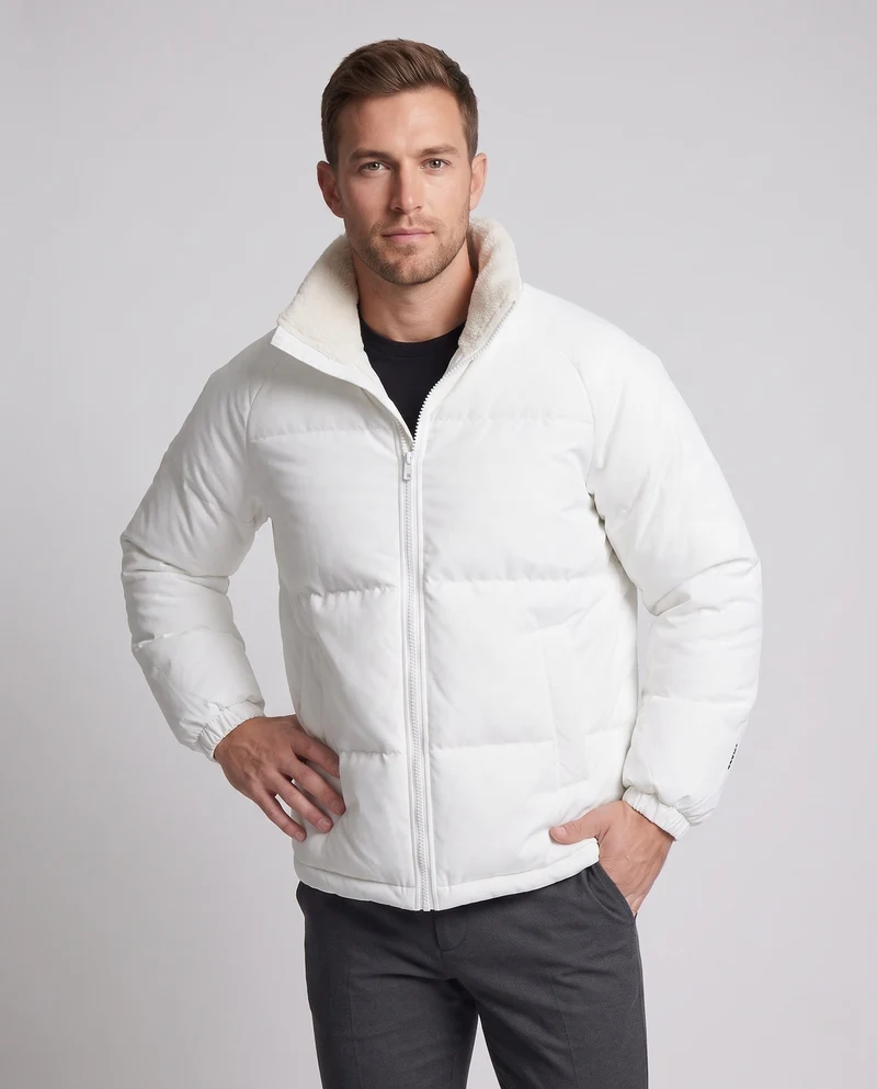 Herren Wärmeisolierte Steppjacke Nord Taschen