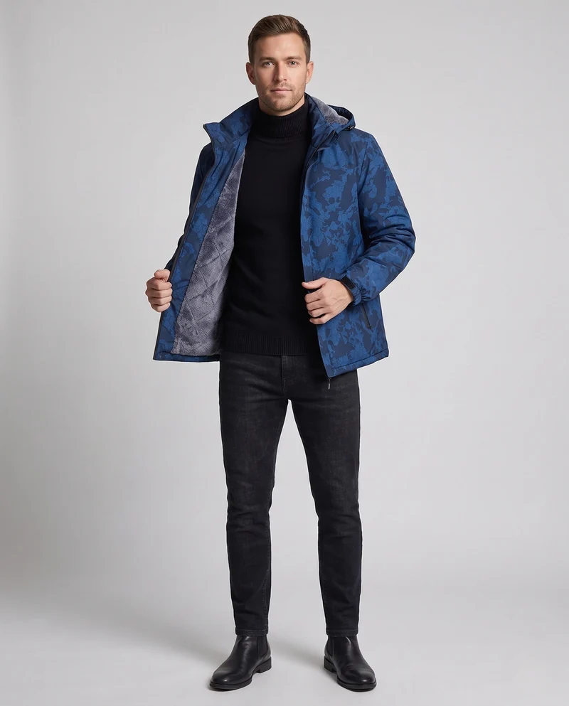 Herren Wärmeisolierte Übergangsjacke Nord Taschen