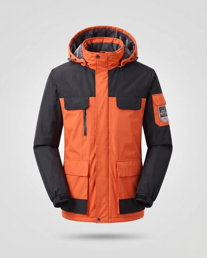 Herren Wärmeisolierte Winterjacke Nord Taschen