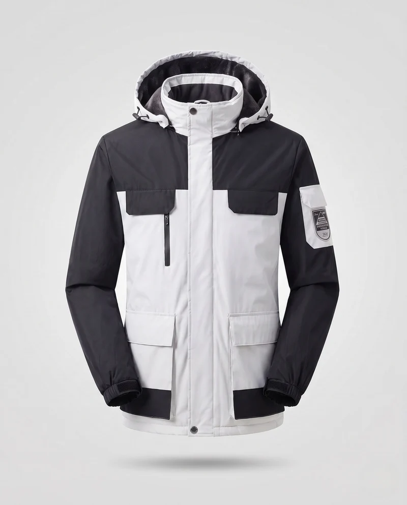 Herren Wärmeisolierte Winterjacke Nord Taschen