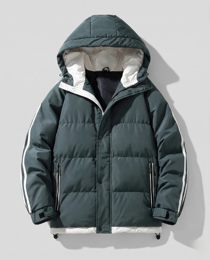 Herren Wärmende Winterjacke Nord Taschen