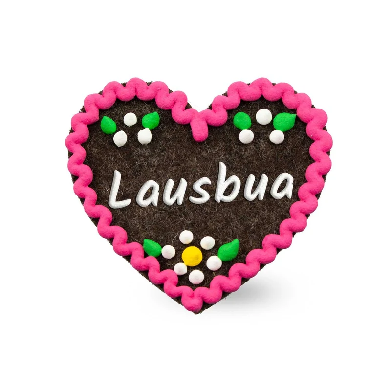 Filzherz-Anstecker "Lausbua"