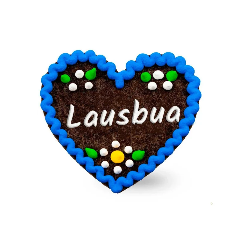 Filzherz-Anstecker "Lausbua"