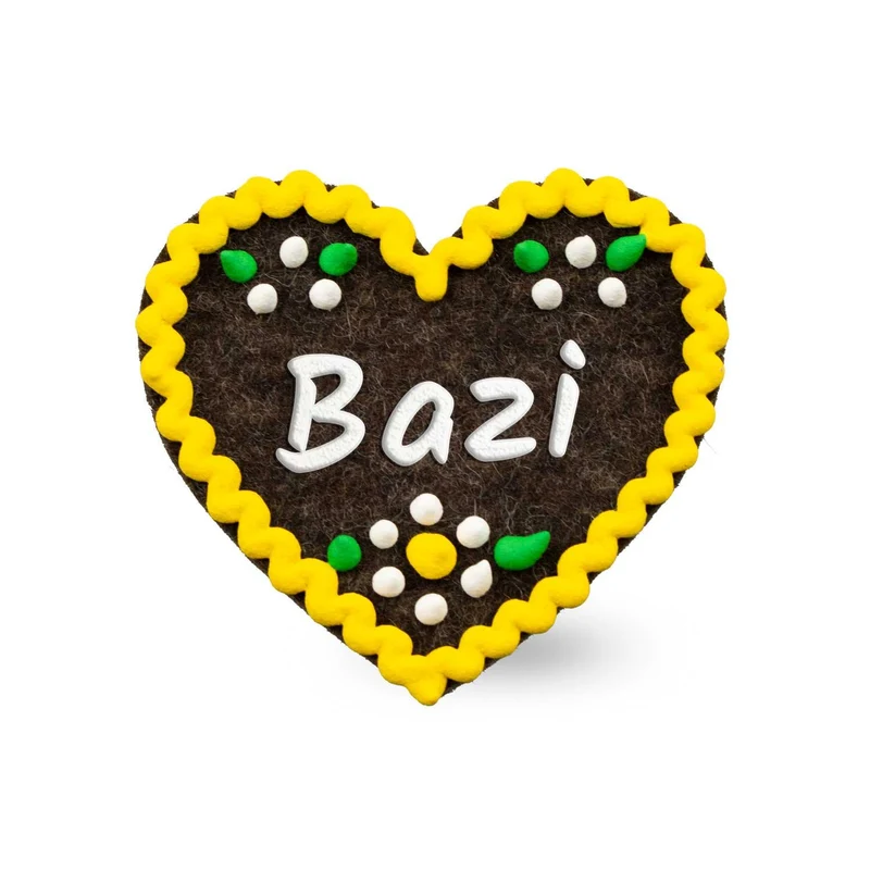 Filzherz-Anstecker "Bazi"