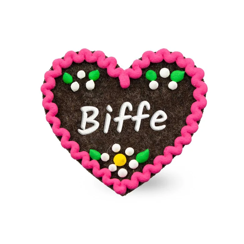 Filzherz-Anstecker "Biffe"