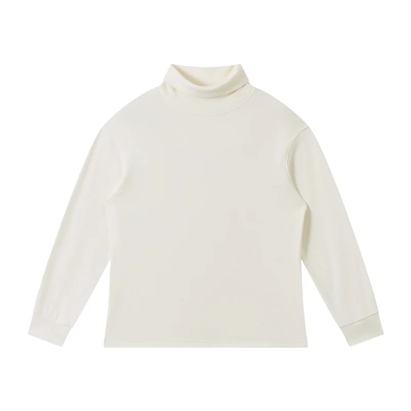 Damen Feinstrukturierter Rollkragen‑Sweater aus Baumwollmix mit Raglanärmeln Nord Taschen
