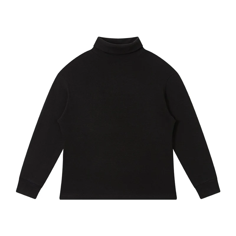 Damen Feinstrukturierter Rollkragen‑Sweater aus Baumwollmix mit Raglanärmeln Nord Taschen