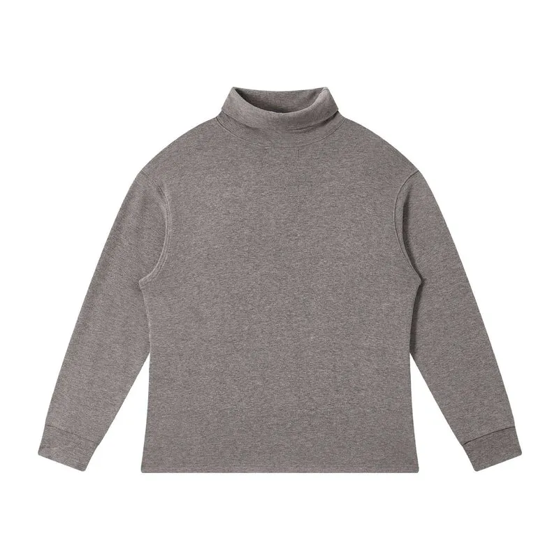 Damen Feinstrukturierter Rollkragen‑Sweater aus Baumwollmix mit Raglanärmeln Nord Taschen