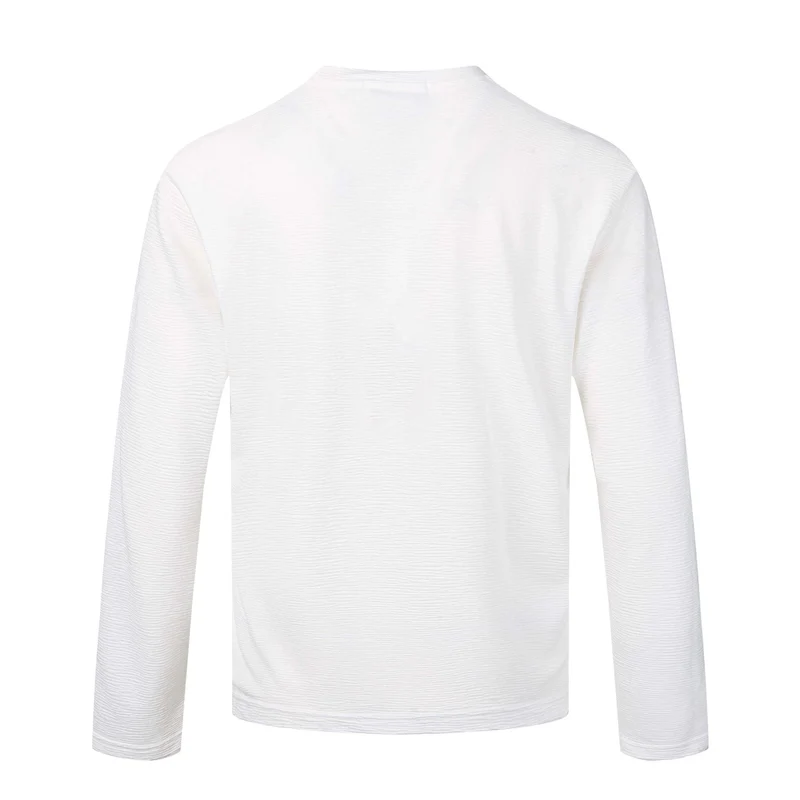 Damen Feinstrukturiertes Langarmshirt mit Rundhalsausschnitt und filigranem Grafikprint Nord Taschen
