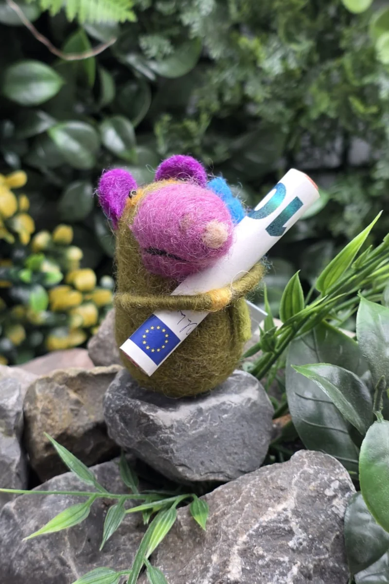Filztiere mit Blume mini - SW05 - 9760 - Manufaktur Locnikar