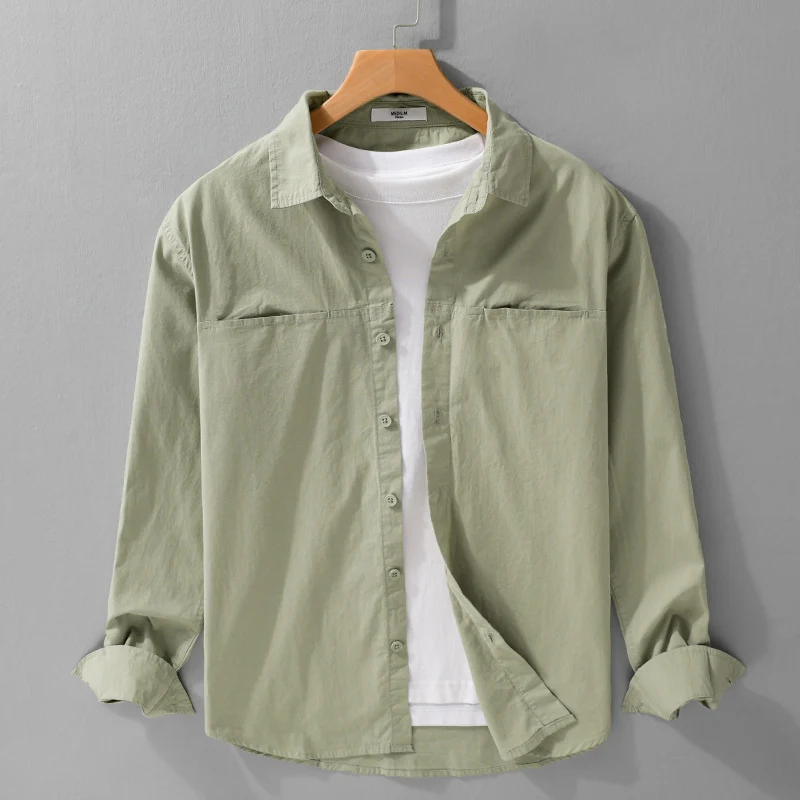 Herren Casual-Layering Hemdjacke mit versteckten Brustpaspeln und weichem Griff Nord Taschen