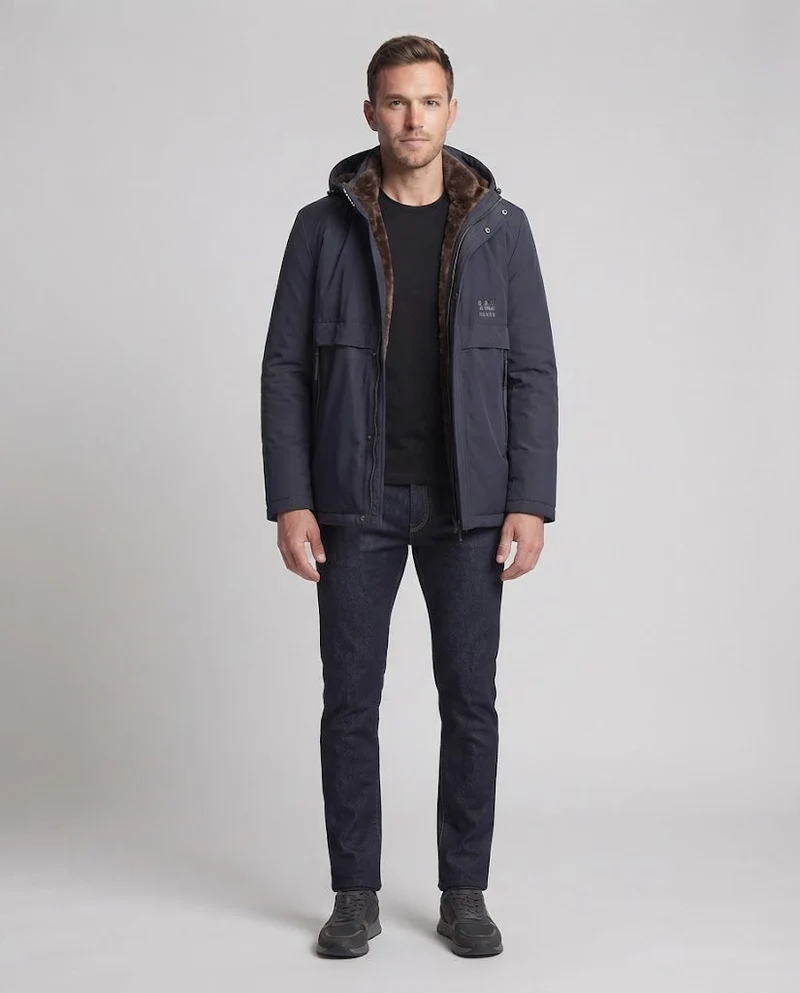 Herren Wasserabweisende Outdoor-Jacke Nord Taschen