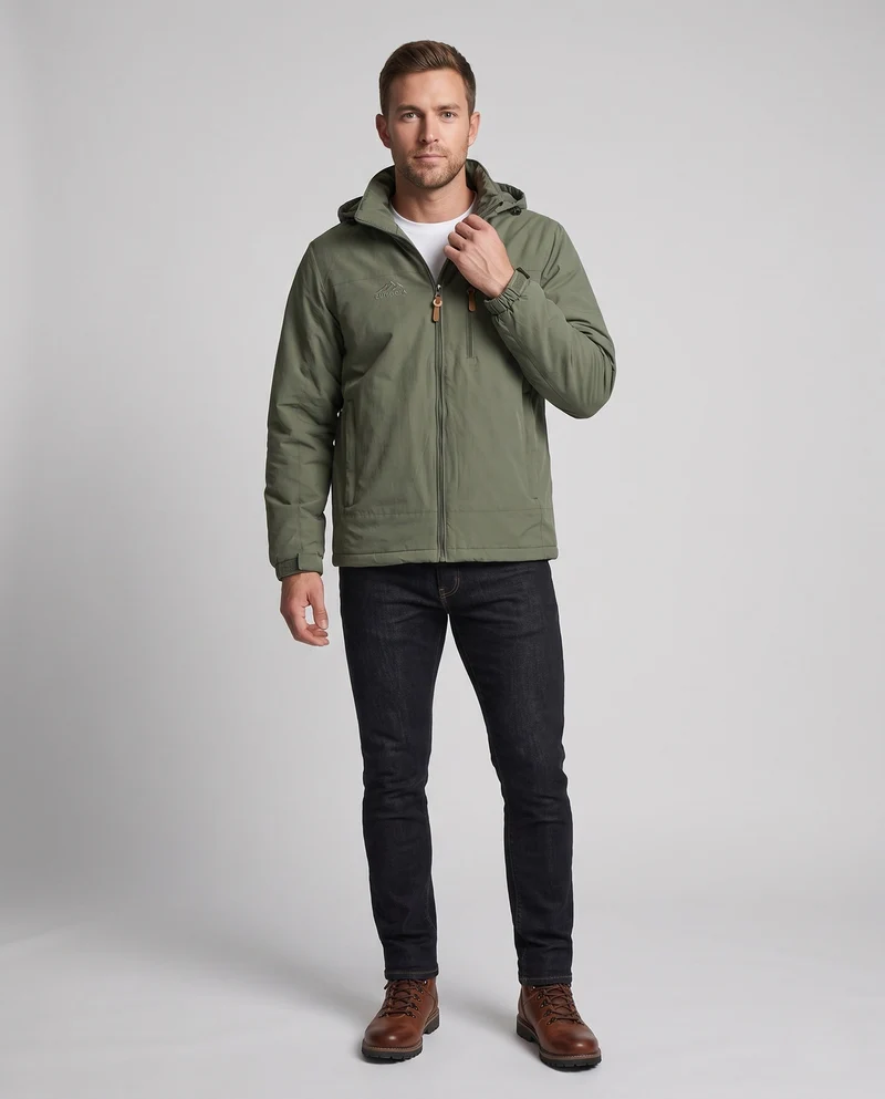 Herren Wasserabweisende Outdoorjacke Nord Taschen