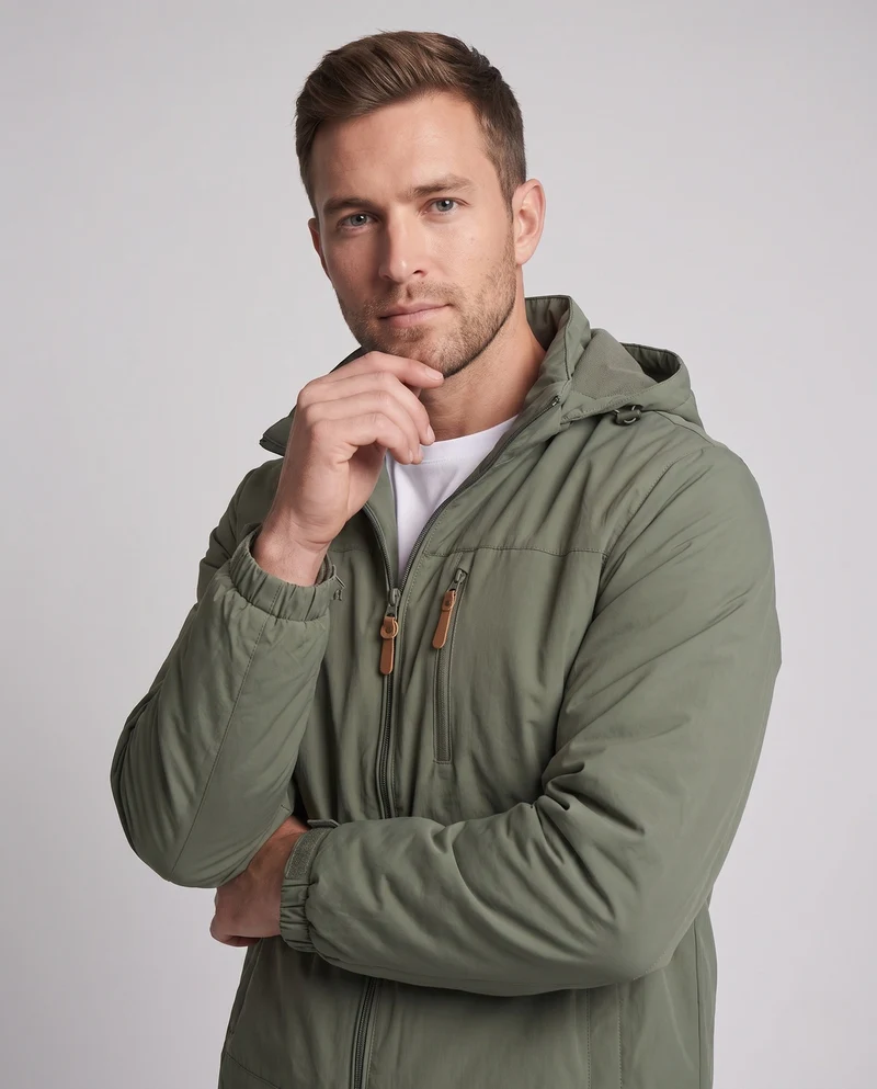 Herren Wasserabweisende Outdoorjacke Nord Taschen