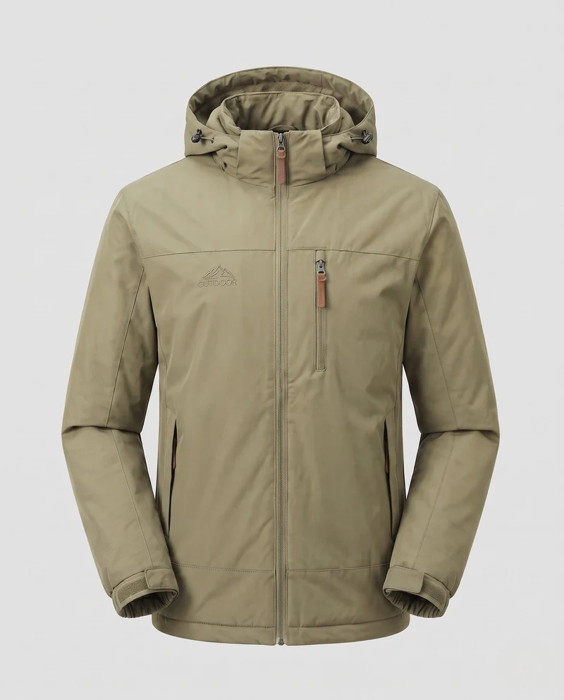 Herren Wasserabweisende Outdoorjacke Nord Taschen