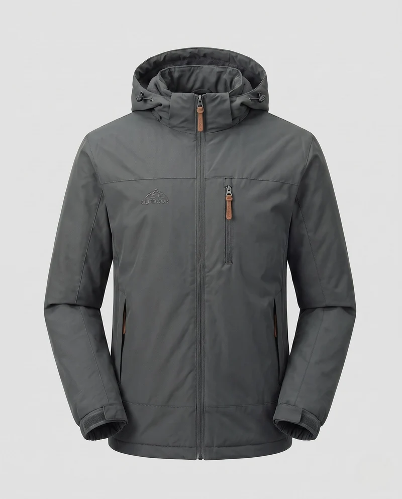 Herren Wasserabweisende Outdoorjacke Nord Taschen