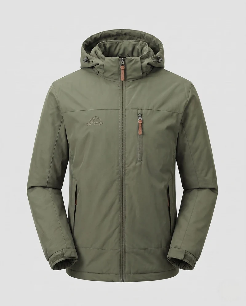 Herren Wasserabweisende Outdoorjacke Nord Taschen