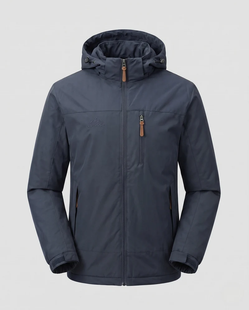 Herren Wasserabweisende Outdoorjacke Nord Taschen