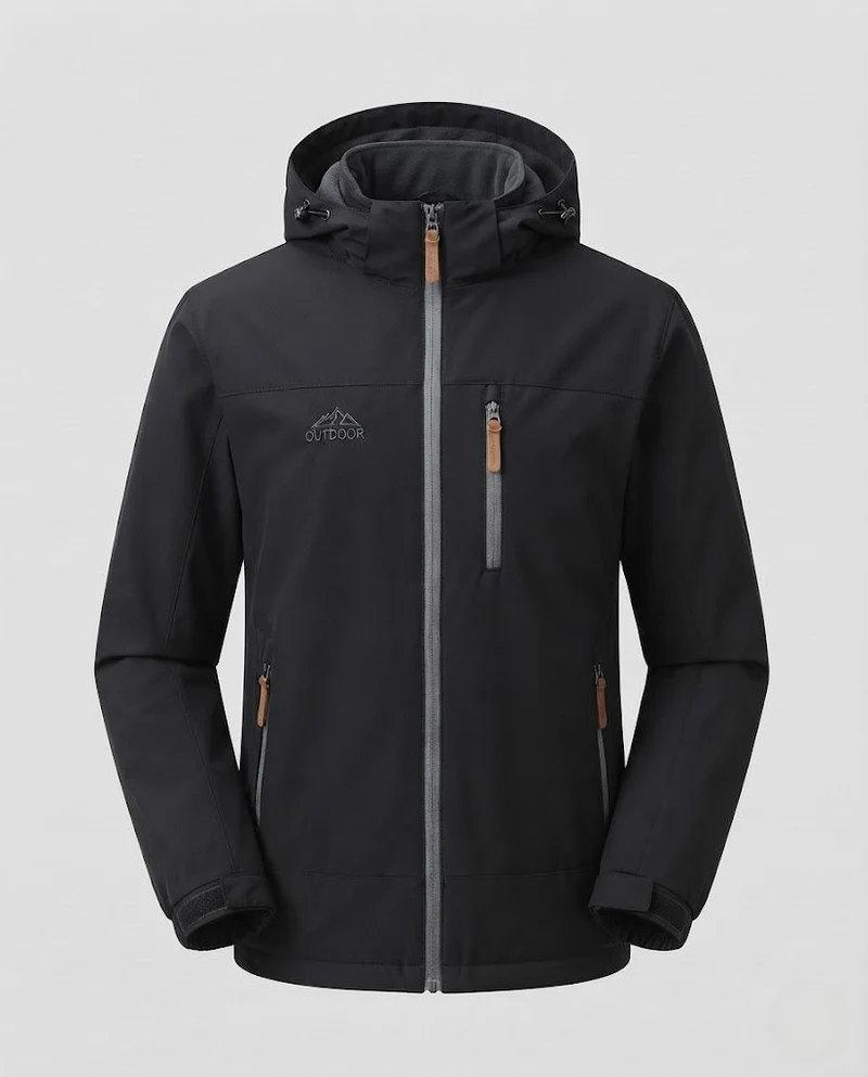 Herren Wasserabweisende Outdoorjacke Nord Taschen