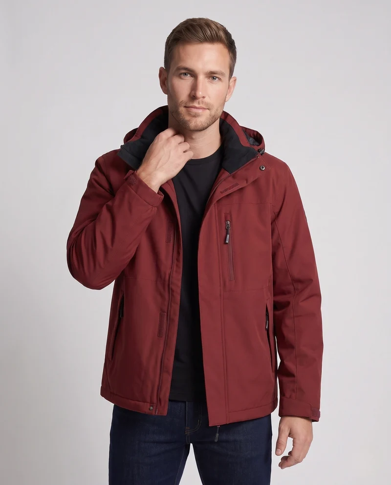 Herren Wasserabweisende und atmungsaktive Outdoorjacke Nord Taschen