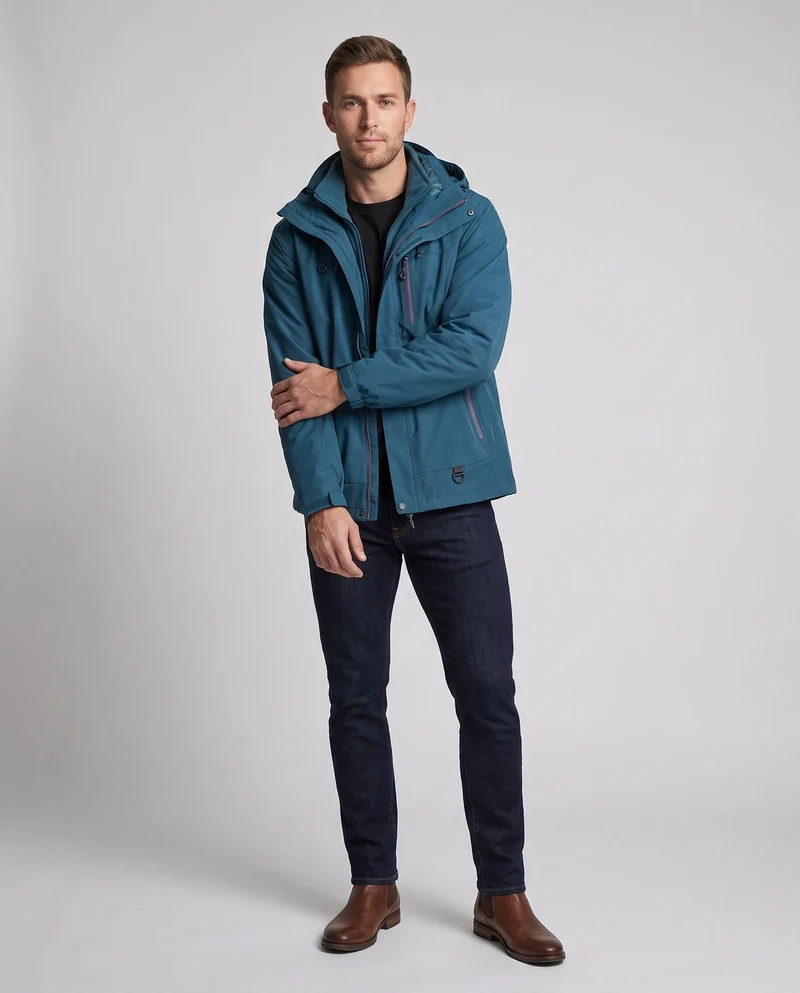 Herren Wasserdichte Funktionsjacke Nord Taschen