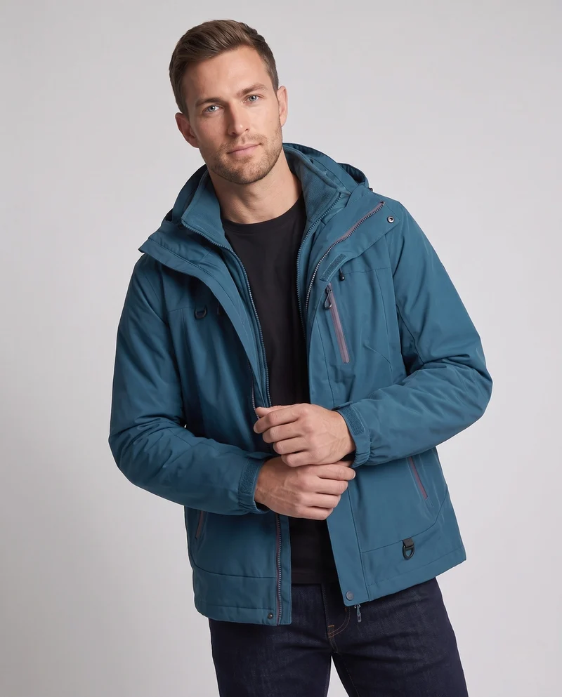 Herren Wasserdichte Funktionsjacke Nord Taschen