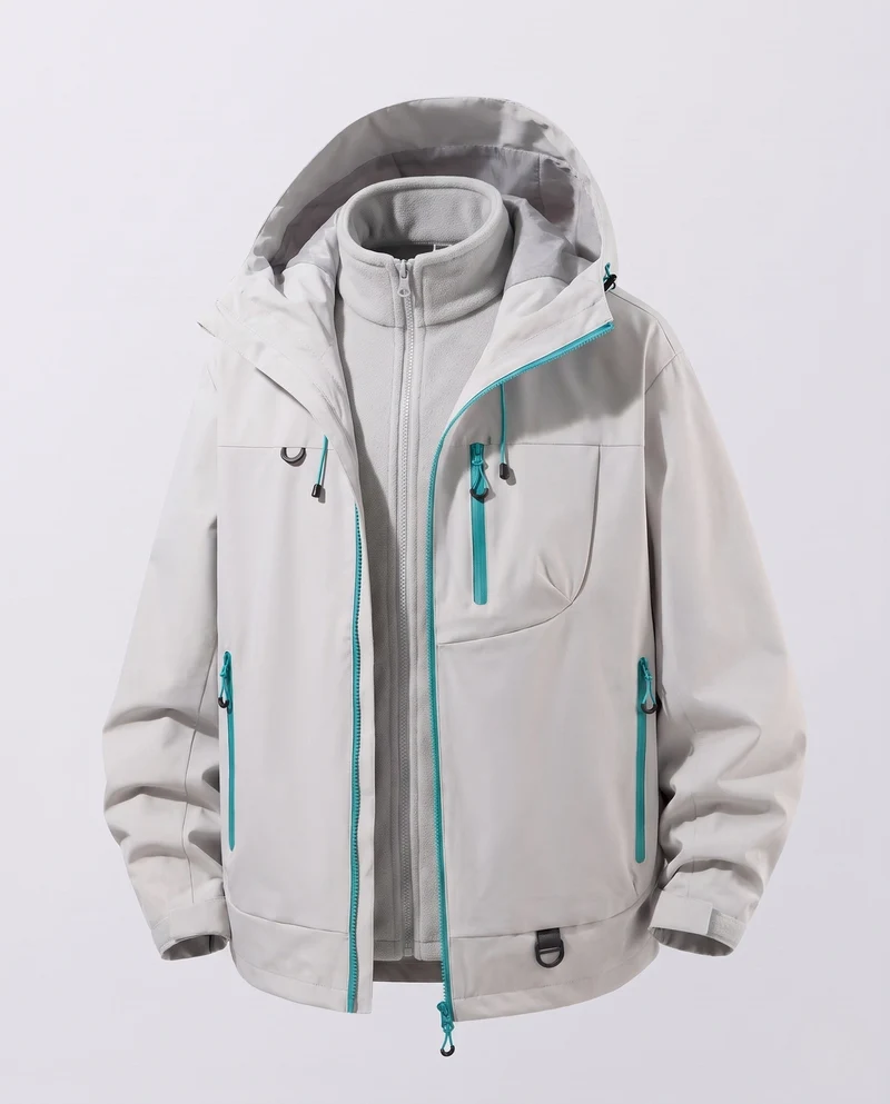 Herren Wasserdichte Funktionsjacke Nord Taschen