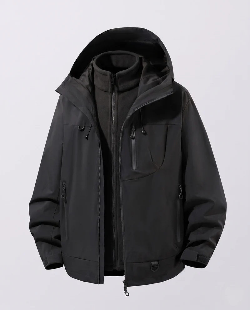 Herren Wasserdichte Funktionsjacke Nord Taschen