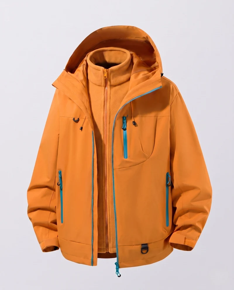 Herren Wasserdichte Funktionsjacke Nord Taschen